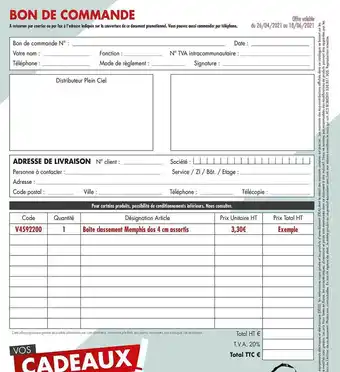Bon De Commande