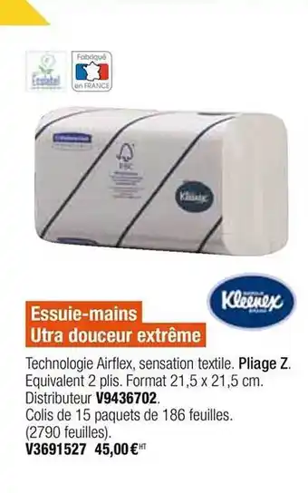 Plein ciel Essuie-mains Ultra Douceur Extrême offre