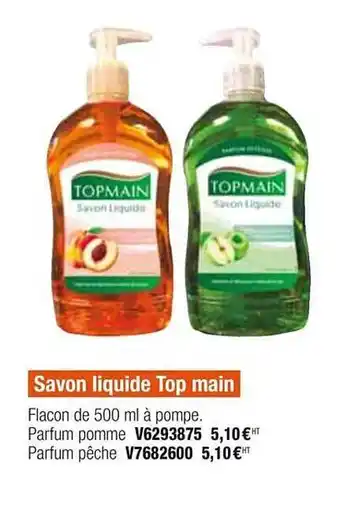 Plein ciel Savon Liquide Top Main offre
