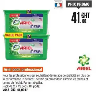 Plein ciel Ariel Pods Professional offre