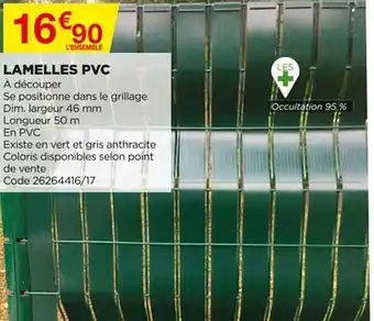 Bricomarché Lamelles Pvc offre