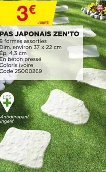 Bricomarché Pas Japonais Zen'to offre