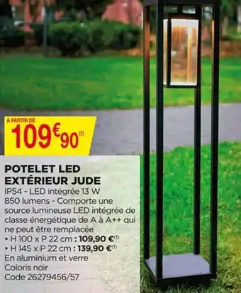 Bricomarché Potelet Led Extérieur Jude offre