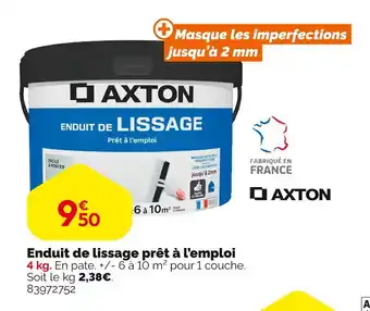 Weldom AXTON Enduit de lissage prêt à l’emploi offre