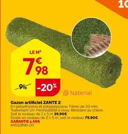 Weldom Naterial Gazon artificiel ZANTE 2 offre