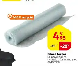 Weldom Film à bulles offre
