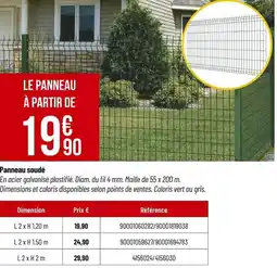 Bricorama Panneau soudé offre