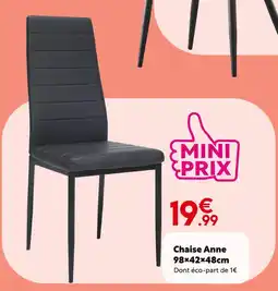 Maxi Bazar Chaise Anne offre