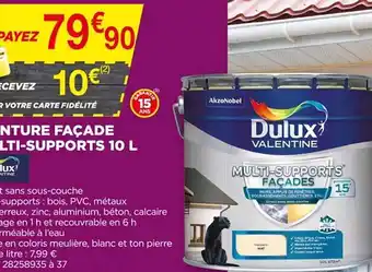 Bricomarché Peinture Façade Multi-supports 10 L Dulux Valentine offre