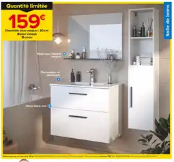 Castorama Meuble tout-en-un Lisa larg. 80 cm offre