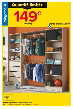 Castorama Dressing Qazus décor chêne clair offre