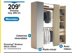 Castorama Dressing Sindora décor chêne offre