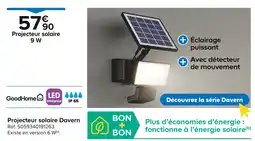 Castorama GoodHome Projecteur solaire Davern offre