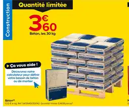 Castorama Béton offre