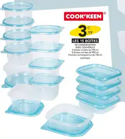 Stokomani COOK'KEEN LES 15 BOÎTES DE CONSERVATION AVEC COUVERCLE offre