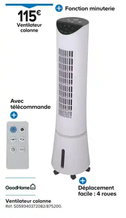 Castorama GoodHome Ventilateur colonne offre