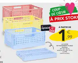 Stokomani Space n' box LA CAISSE DE RANGEMENT PLIABLE offre