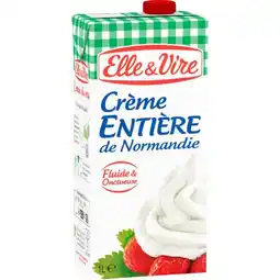 Auchan Crème Entière De Normandie Elle & Vire offre