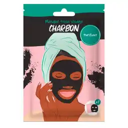 Auchan Masque Visage Charbon French Tendance offre