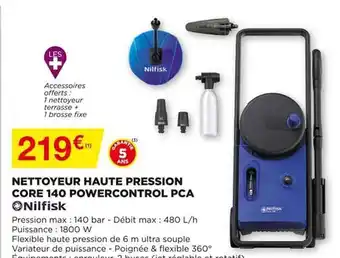 Bricomarché Nettoyeur Haute Pression Core 140 Power Control Pca Nilfisk offre