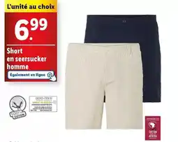 Livergy - short en seersucker homme
