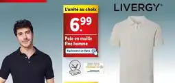 Lidl Livergy - polo en maille fine homme offre
