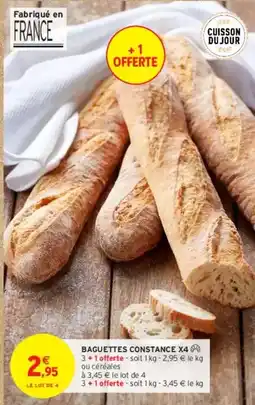 Intermarché Baguettes constance x4 offre