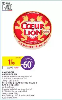 Coeur de lion - camembert