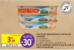 Intermarché Odyssée - filets de maquereaux vin blanc offre