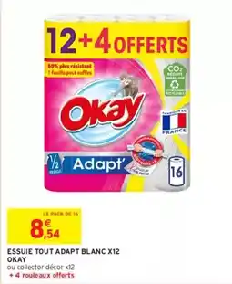 Intermarché Okay - essuie tout adapt blanc offre