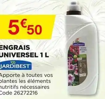 Bricomarché Engrais Universel 1 L Jardibest offre
