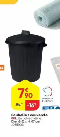Weldom Poubelle + couvercle offre