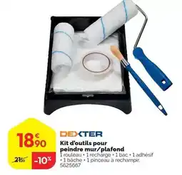 Weldom Dexter - kit d'outils pour peindre mur/plafond offre