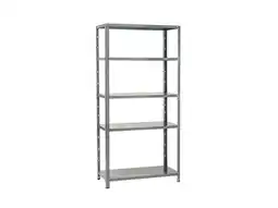 Weldom Etagère métal SPACEO 5 tablettes H.90 x l.187 x P.40 cm gris offre