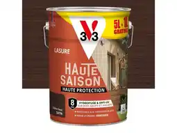 Weldom Lasure V33 haute saison 8 ans chêne foncé satiné 5L+20% gratuit offre