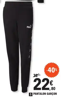 E.Leclerc PUMA Pantalon garçon offre