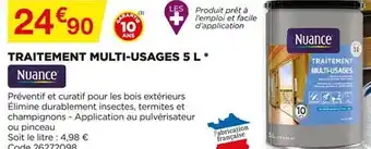 Bricomarché Traitement Multi-usages 5 L Nuance offre