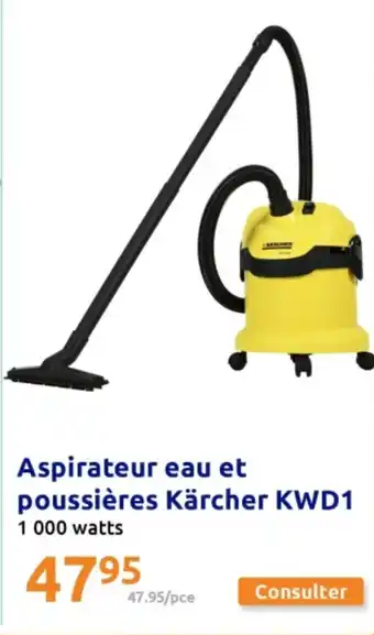 Action Aspirateur eau et poussières Kärcher KWD1 offre