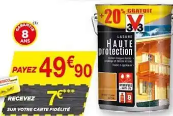 Bricomarché Lasure Haute Protection V33 offre