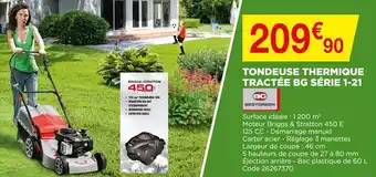 Bricomarché Tondeuse Thermique Tractée Bg Série 1-21 offre