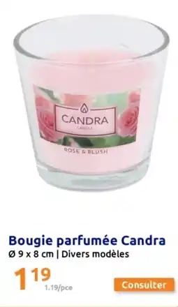 Action Bougie parfumée Candra offre