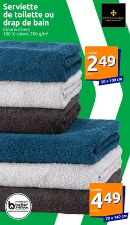 Action Serviette de toilette ou drap de bain offre