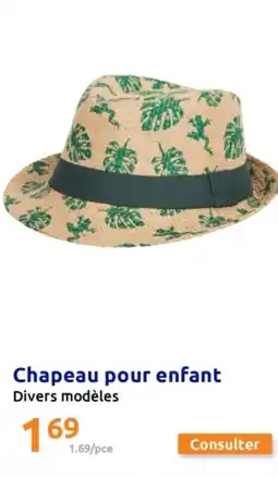 Action Chapeau pour enfant offre