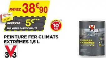 Bricomarché Peinture Fer Climats Extrêmes 1,5 L V33 offre