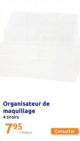 Action Organisateur de maquillage offre