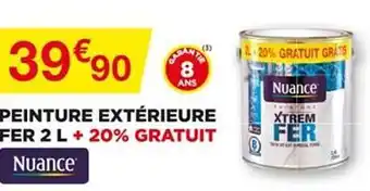 Bricomarché Peinture Extérieure Fer 2 L + 20 % Gratuit Nuance offre