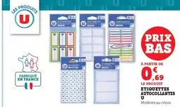ETIQUETTES AUTOCOLLANTES U