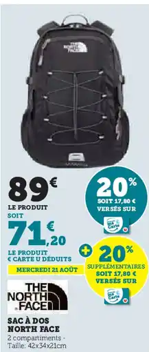 Super U SAC À DOS NORTH FACE offre