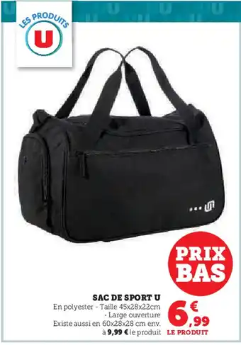 Super U SAC DE SPORT U offre