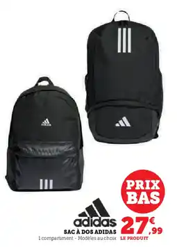 Super U SAC À DOS ADIDAS offre